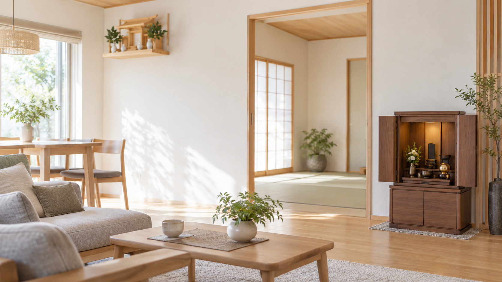 神棚と仏壇は同じ部屋に置ける?新居での配置や注意点についても解説