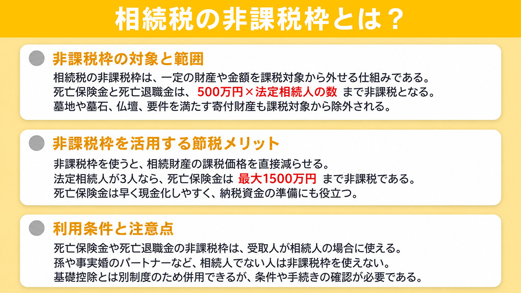 相続税の非課税枠とは?