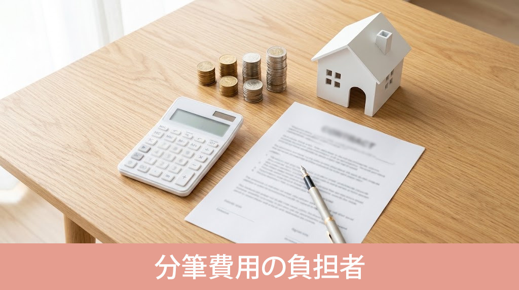 ケースによって異なる分筆費用の負担者