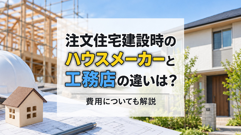 注文住宅建設時のハウスメーカーと工務店の違いは?費用についても解説