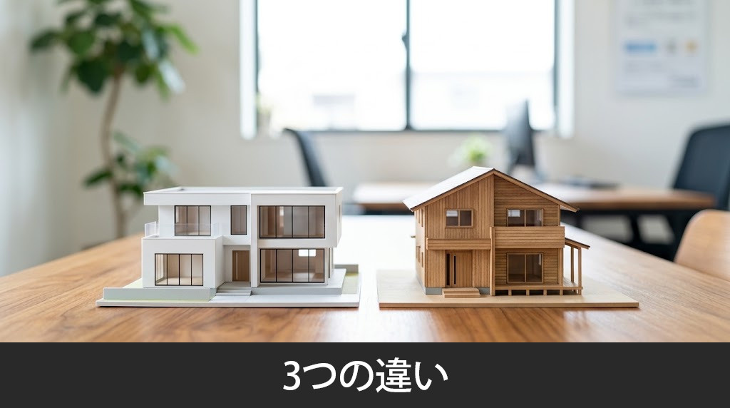 ハウスメーカーと工務店における3つの違い