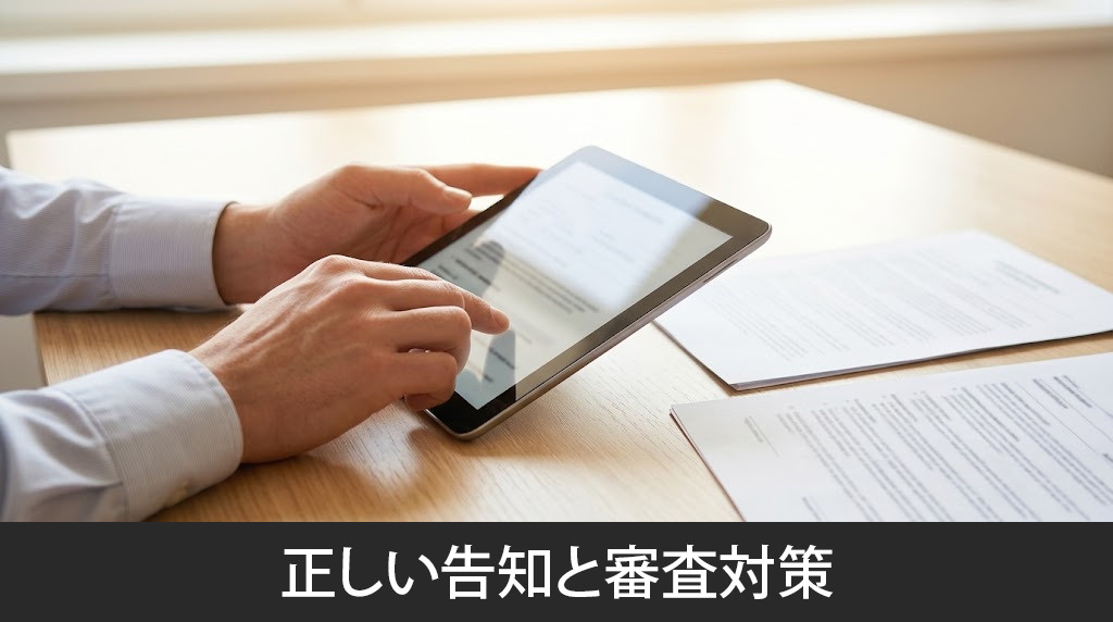 告知義務違反を防ぐ正しい告知と審査対策