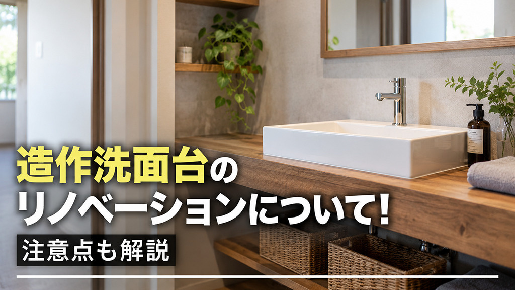 造作洗面台のリノベーションについて!注意点も解説