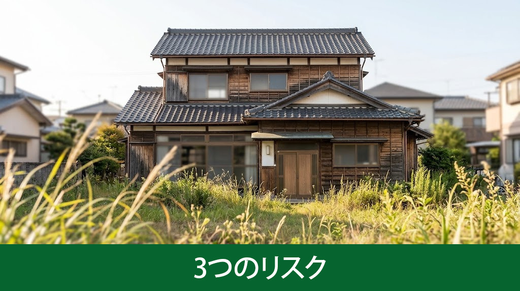古い空き家を放置し続ける3つのリスク