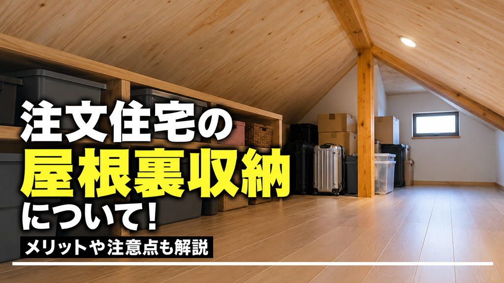 注文住宅の屋根裏収納について!メリットや注意点も解説