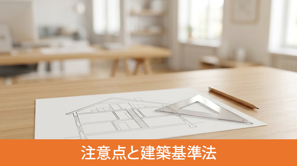 屋根裏収納を設ける際の注意点と建築基準法