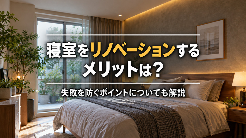 寝室をリノベーションするメリットは?失敗を防ぐポイントについても解説