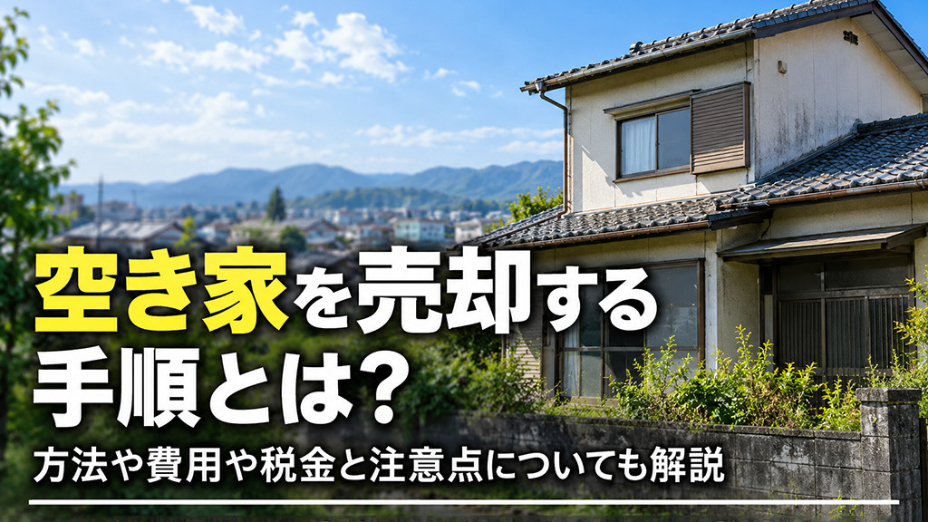 空き家を売却する手順とは?方法や費用や税金と注意点についても解説