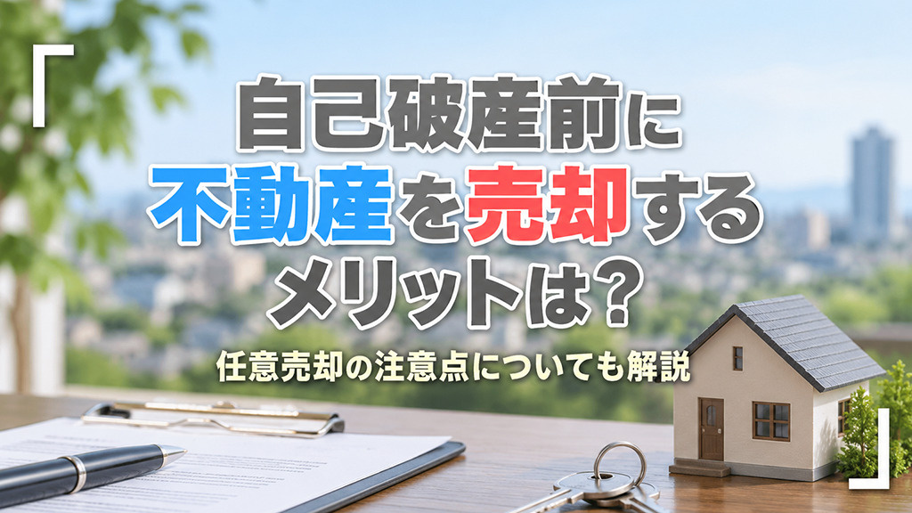 自己破産前に不動産を売却するメリットは?任意売却の注意点についても解説