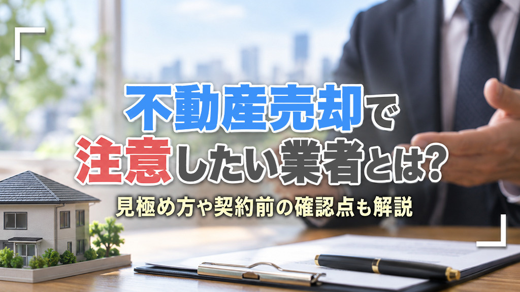 不動産売却で注意したい業者とは?見極め方や契約前の確認点も解説