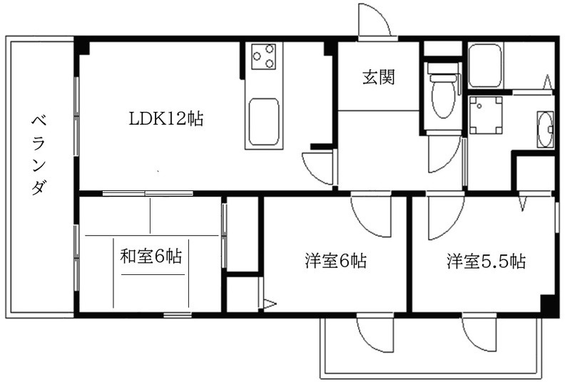 エスポワール101 間取り図
