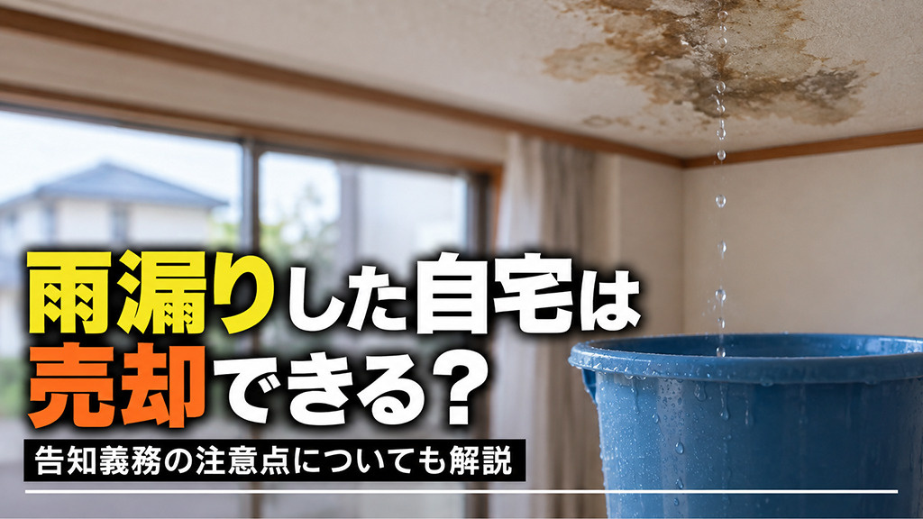 雨漏りした自宅は売却できる?告知義務の注意点についても解説