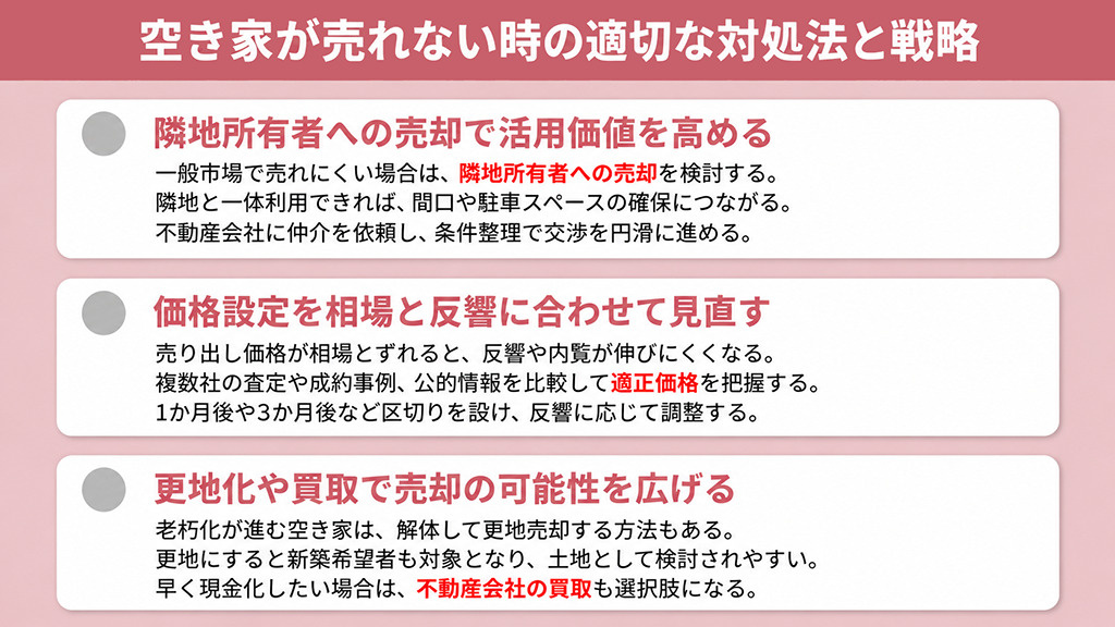 空き家が売れない時の適切な対処法と戦略