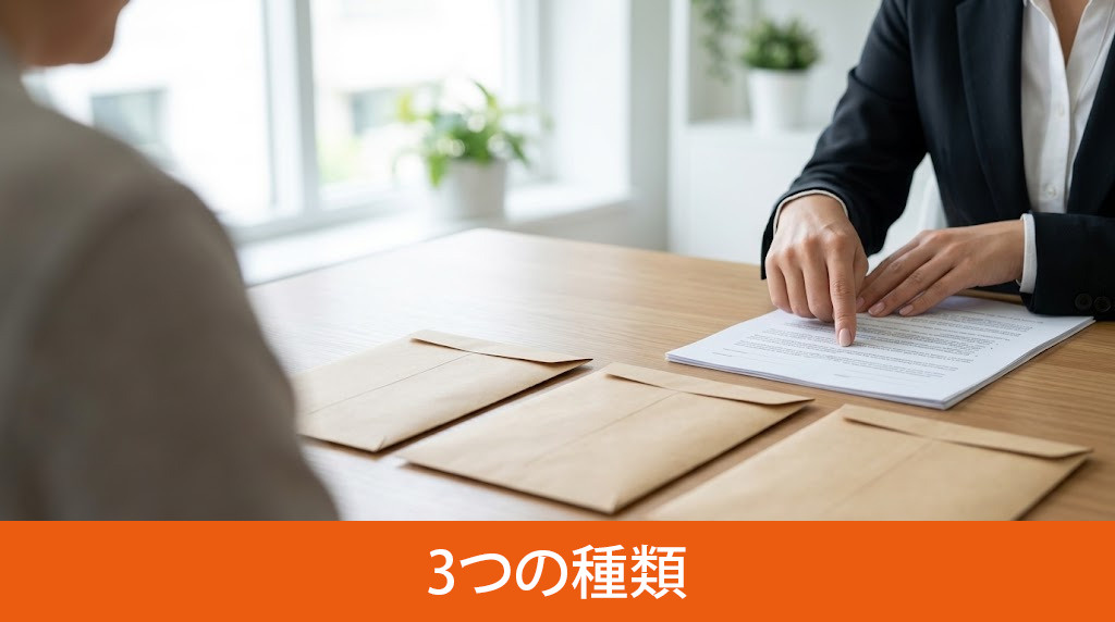 契約前に知るべき手付金の3つの種類