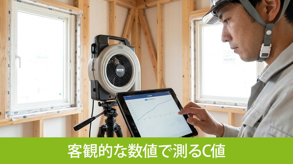 住宅の気密性を客観的な数値で測るC値