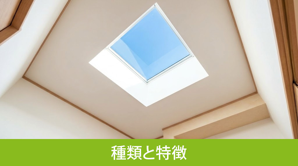 知っておきたい天窓の主な種類と特徴