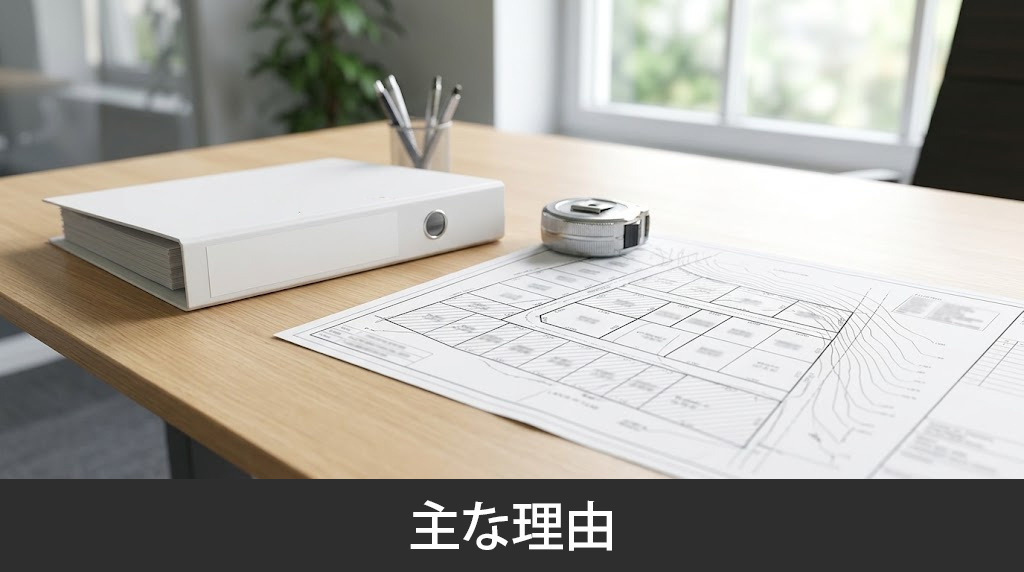 市場に出回る前に未公開土地となる主な理由