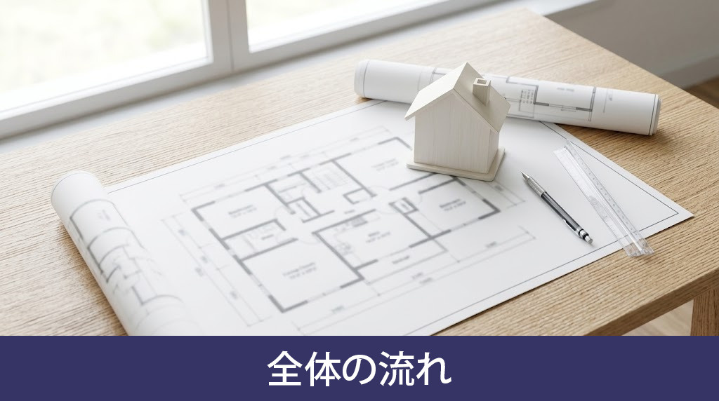 注文住宅の家づくりの全体の流れ