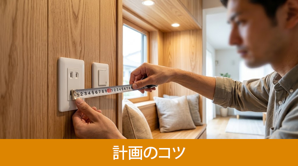 広さやコンセント等計画のコツ
