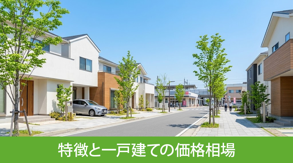 メインエリアの特徴と一戸建ての価格相場