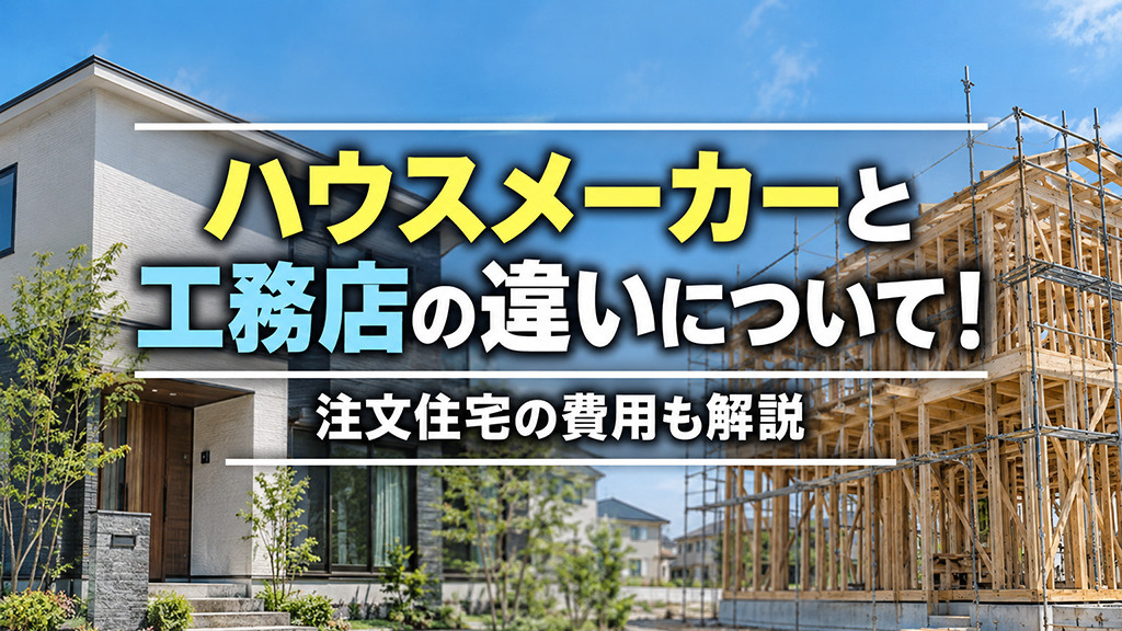 ハウスメーカーと工務店の違いについて!注文住宅の費用も解説