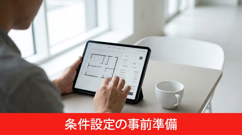 理想の部屋探しに向けた条件設定の事前準備