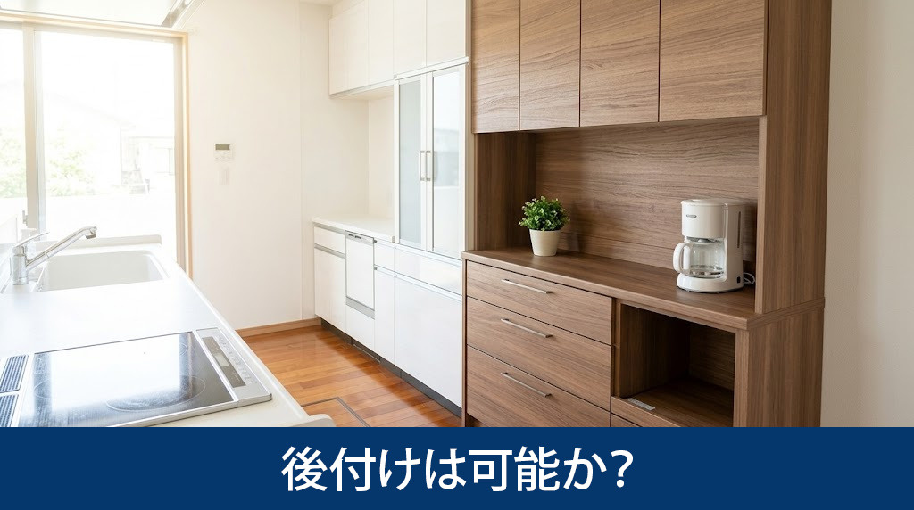 建売キッチンへのカップボード後付けは可能か?