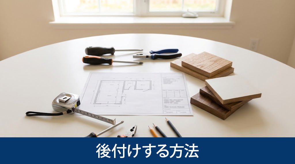 建売住宅へ実際にカップボードを後付けする方法