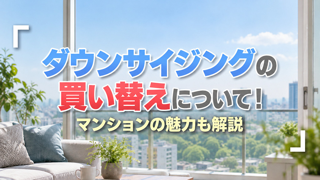 ダウンサイジングの買い替えについて!マンションの魅力も解説