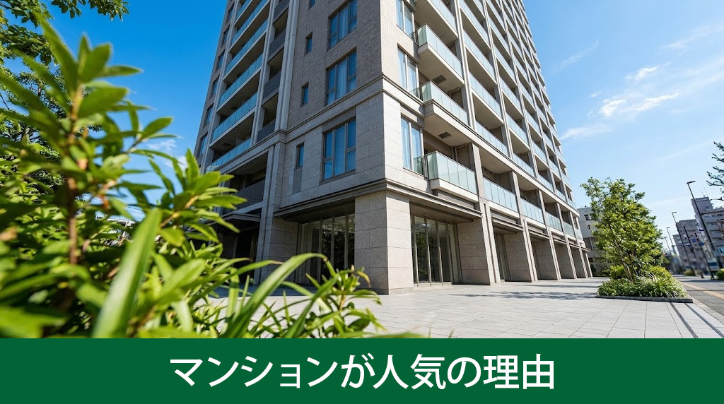 買い替え先に便利なマンションが人気の理由