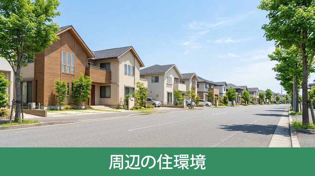 購入前に確認しておきたい周辺の住環境
