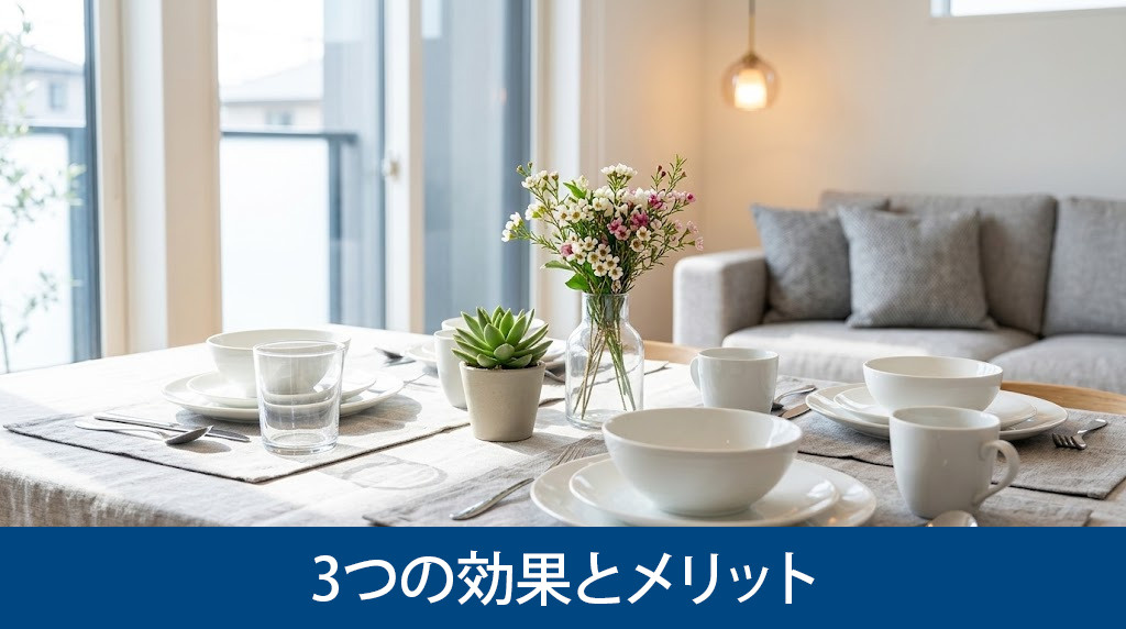 ホームステージングの3つの効果とメリット