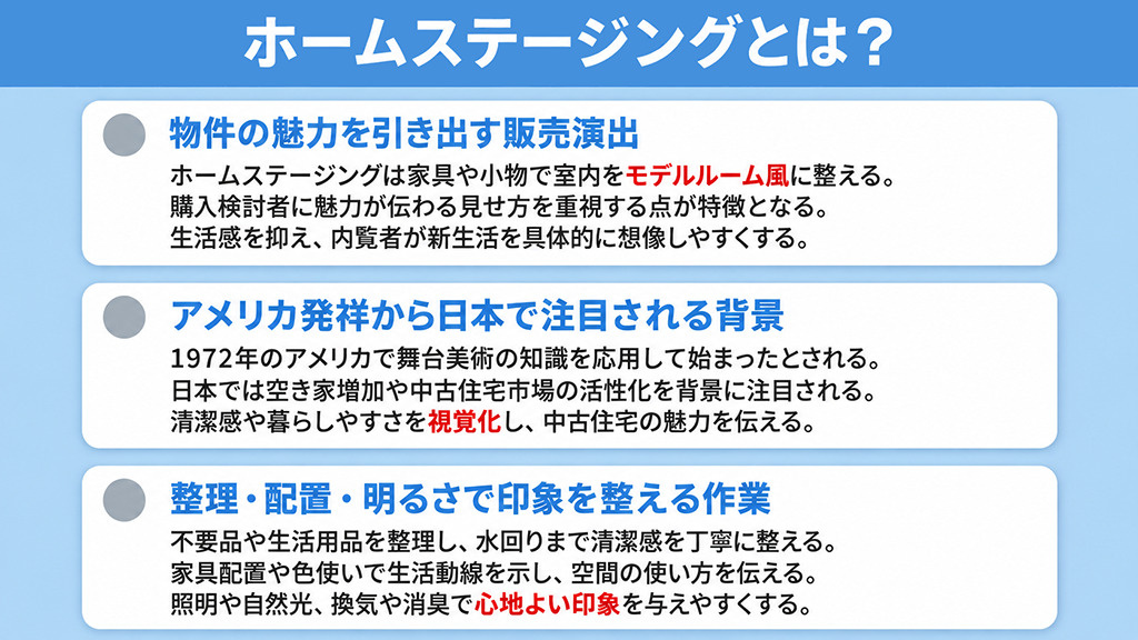 ホームステージングとは?