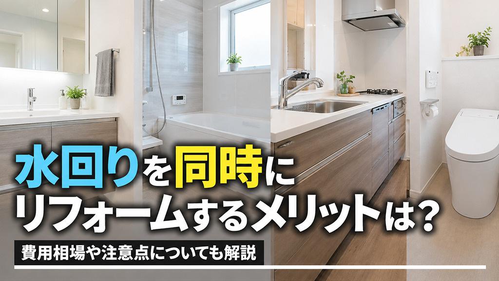 水回りを同時にリフォームするメリットは?費用相場や注意点についても解説