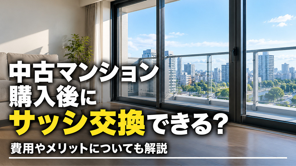 中古マンション購入後にサッシ交換できる?費用やメリットについても解説