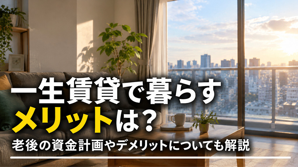 一生賃貸で暮らすメリットは?老後の資金計画やデメリットについても解説
