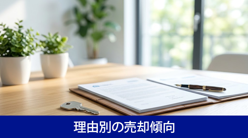 ローンや離婚など代表的な理由別の売却傾向