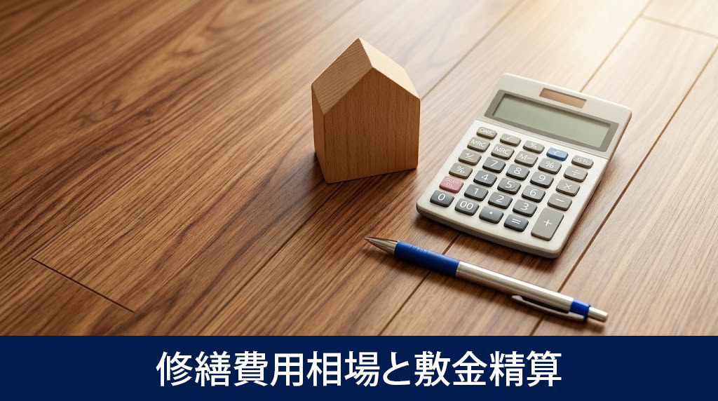 フローリングの修繕費用相場と敷金精算