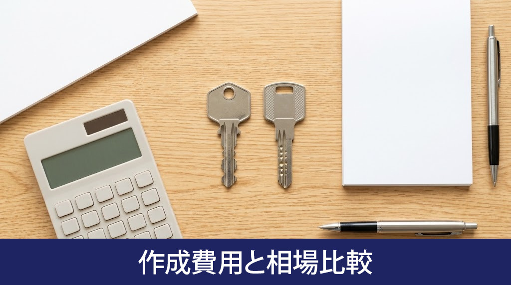 鍵の種類で変わる合鍵の作成費用と相場比較