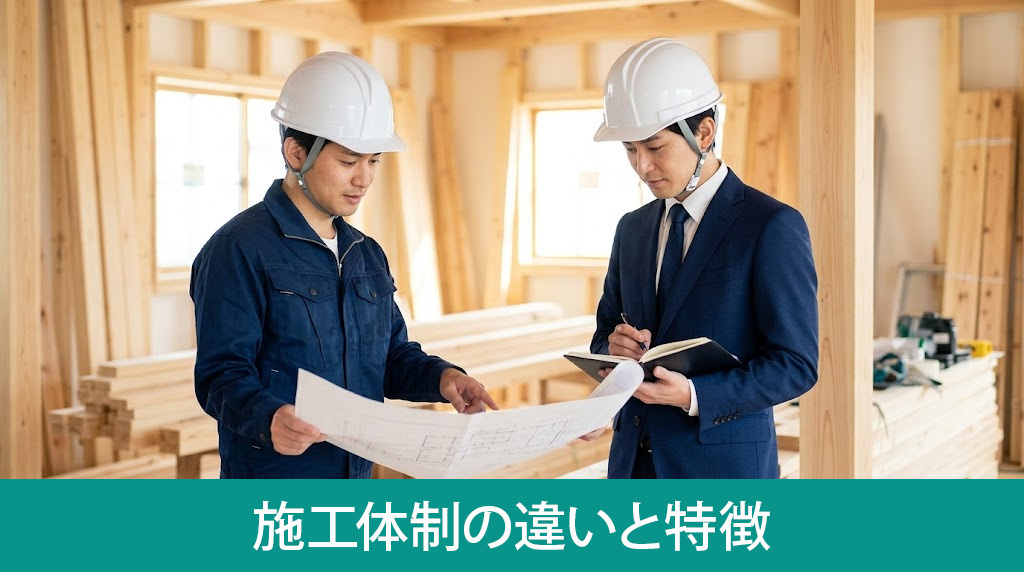 自社施工と下請けの施工体制の違いと特徴