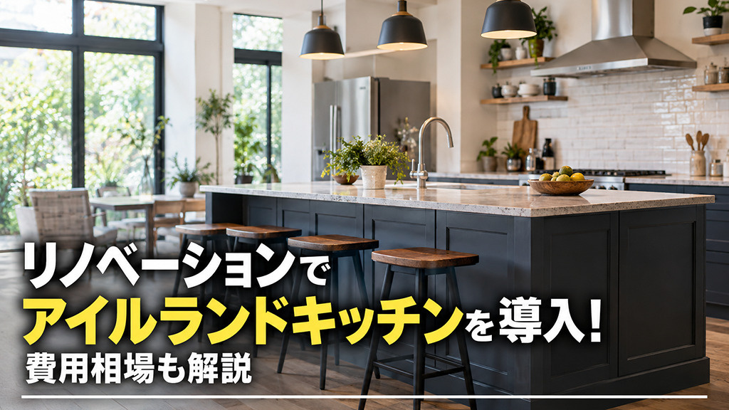 リノベーションでアイルランドキッチンを導入!費用相場も解説