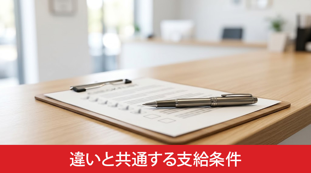 自治体ごとの違いと共通する支給条件