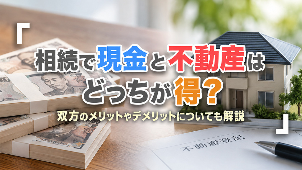 相続で現金と不動産はどっちが得?双方のメリットやデメリットも解説