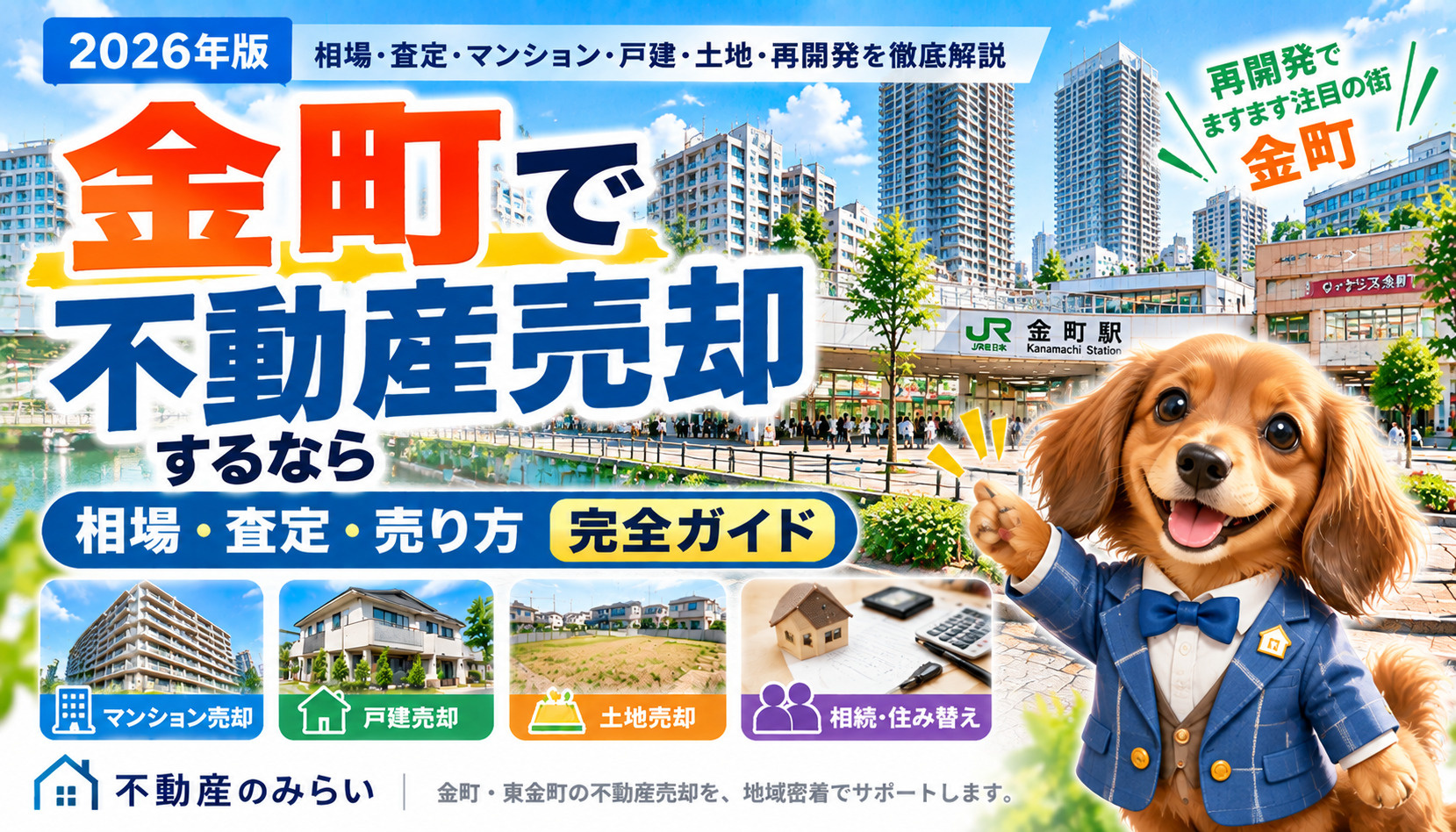 金町・東金町のマンション・戸建・土地の不動産売却と査定を解説する不動産のみらいの2026年版ガイド