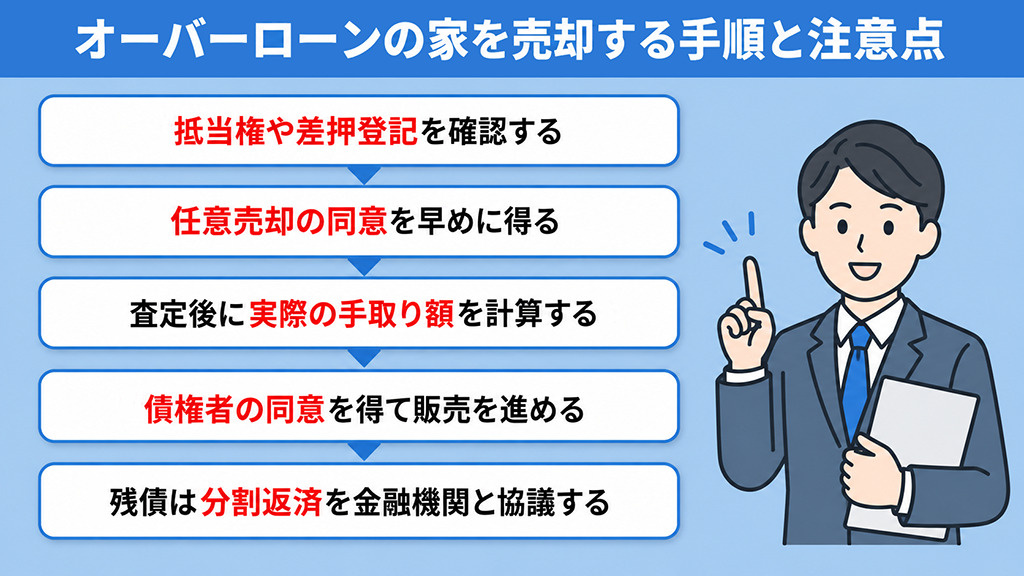 オーバーローンの家を売却する手順と注意点