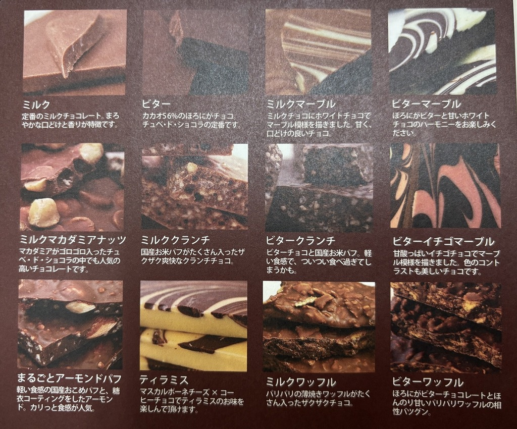 画像2:チョコレートの種類
