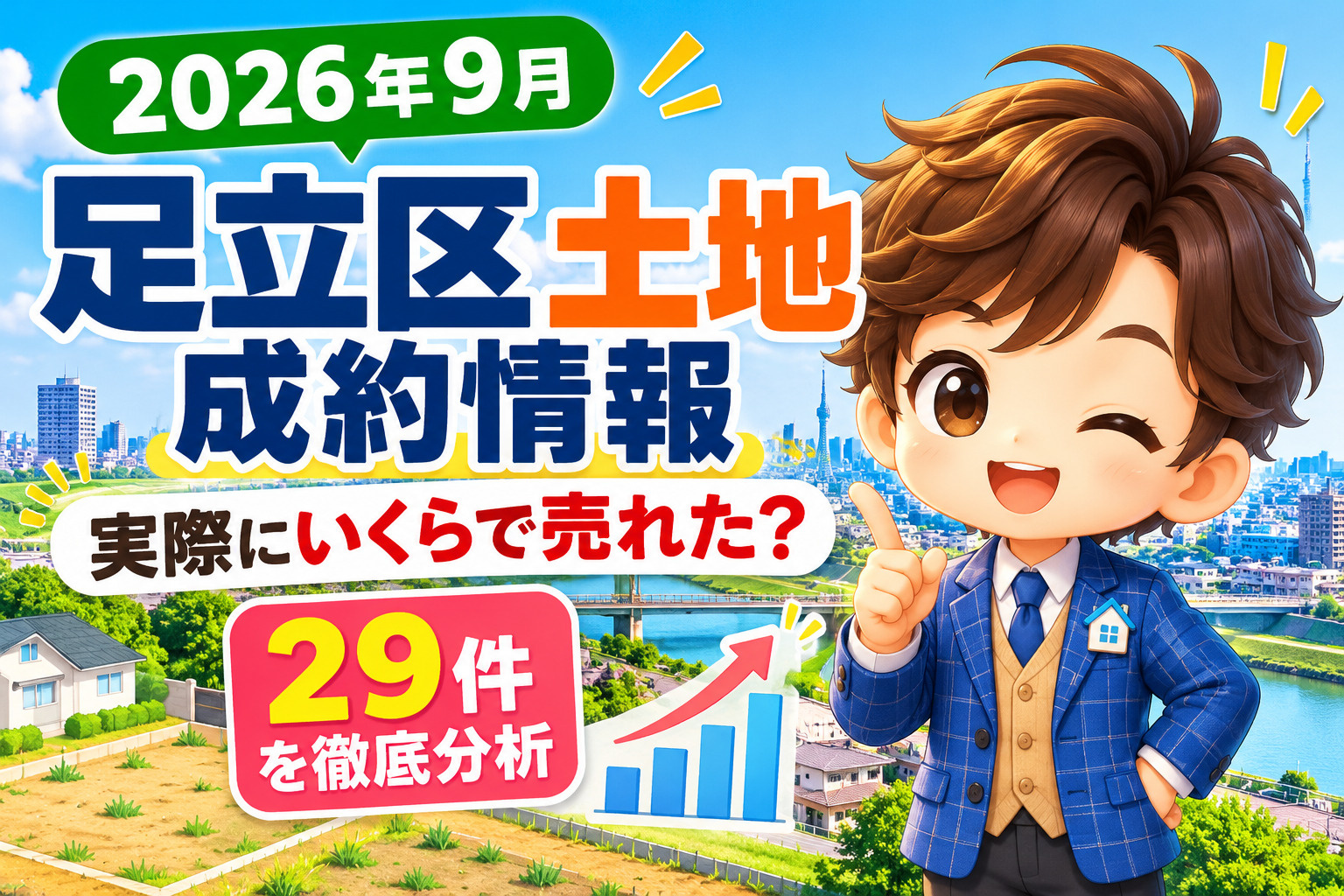 2026年9月足立区土地成約情報29件の成約価格と坪単価を不動産のみらいが解説