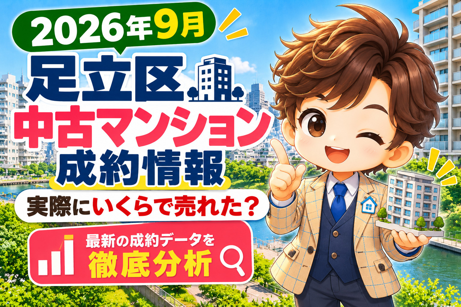 2026年9月足立区中古マンション成約情報と実際に売れた価格を不動産のみらいが解説