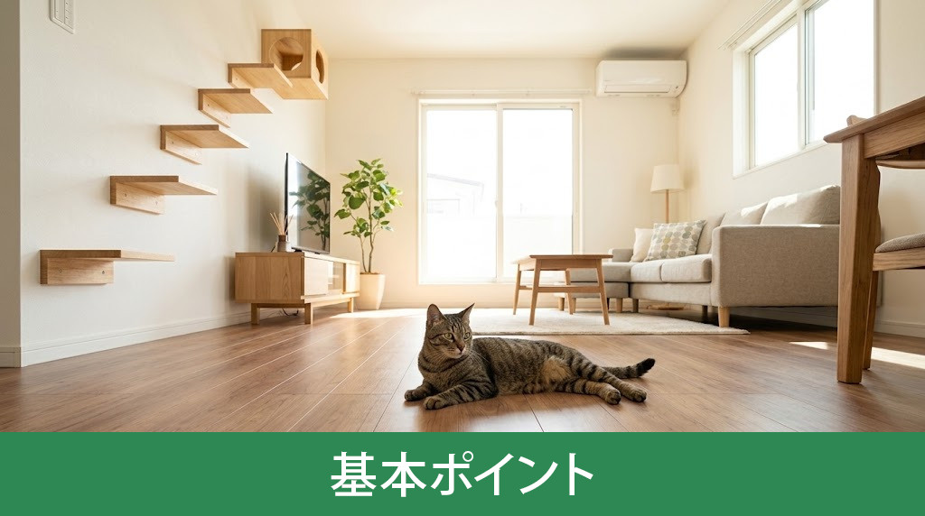 新築で猫と快適に暮らす基本ポイント