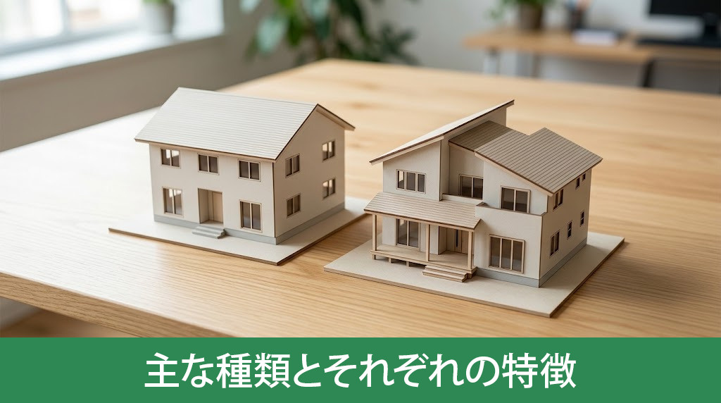 新築一戸建ての主な種類とそれぞれの特徴